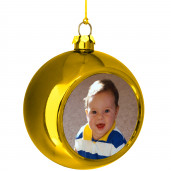 Шар золото с фото