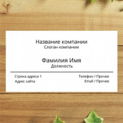 Визитки цифровая печать 120шт Двусторонние 4+4